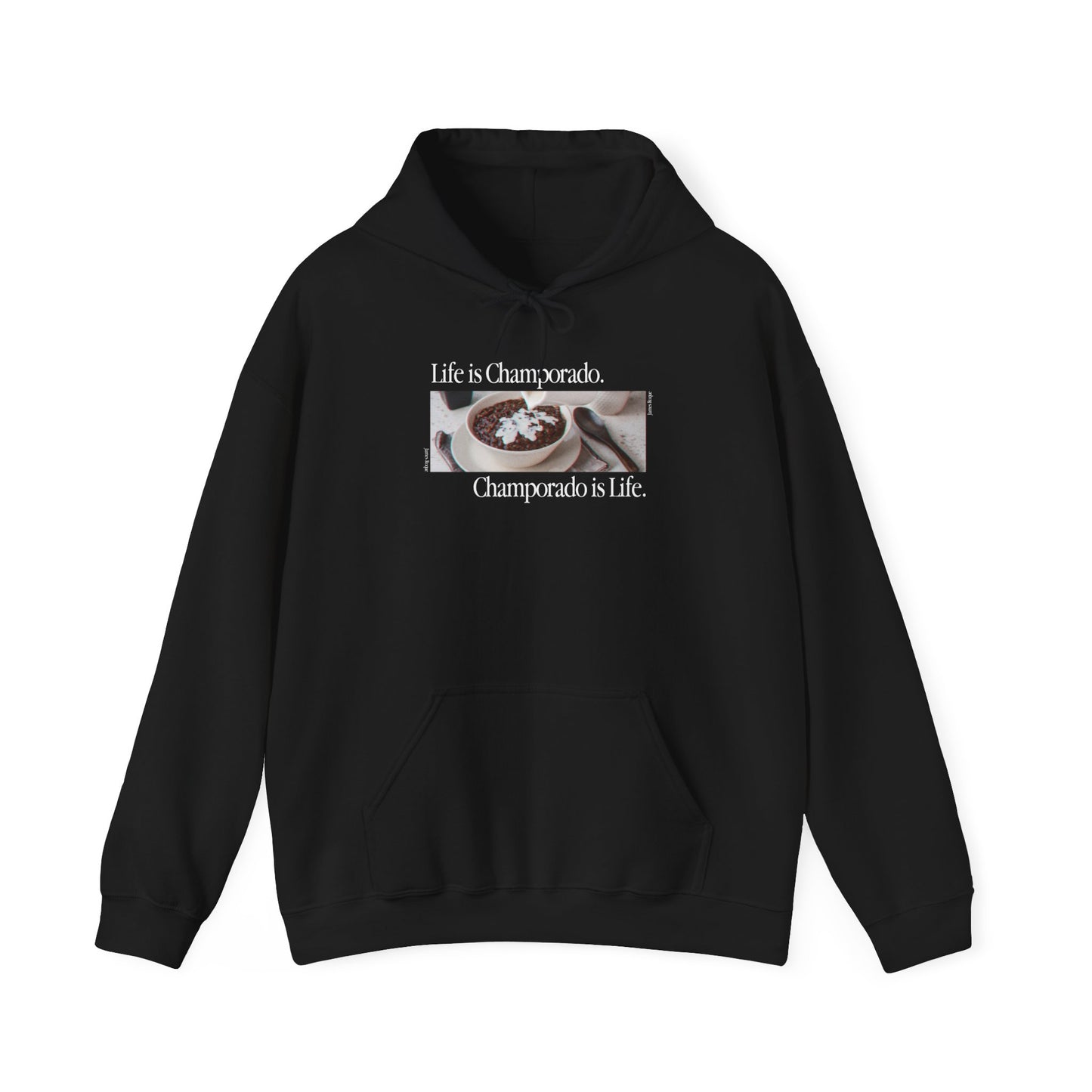 Champorado is Life Black Hoodie