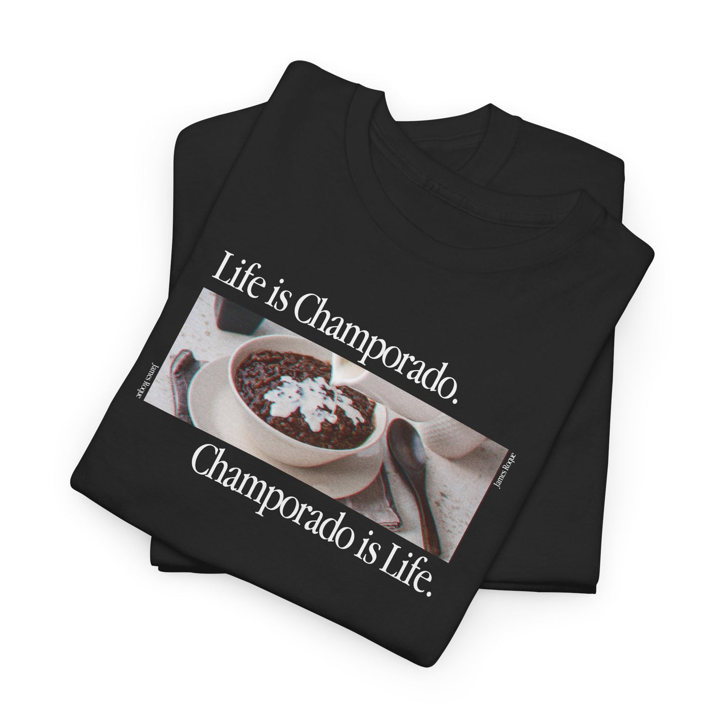 Champorado is Life Black Tee